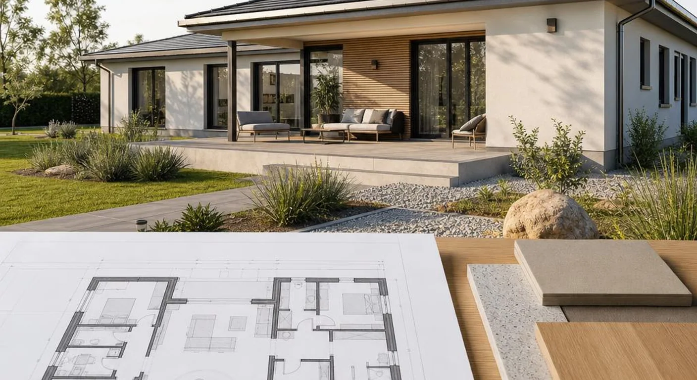 Hochwertiges Themenbild zu Bungalow mit 120 qm: Grundriss & Aufteilung