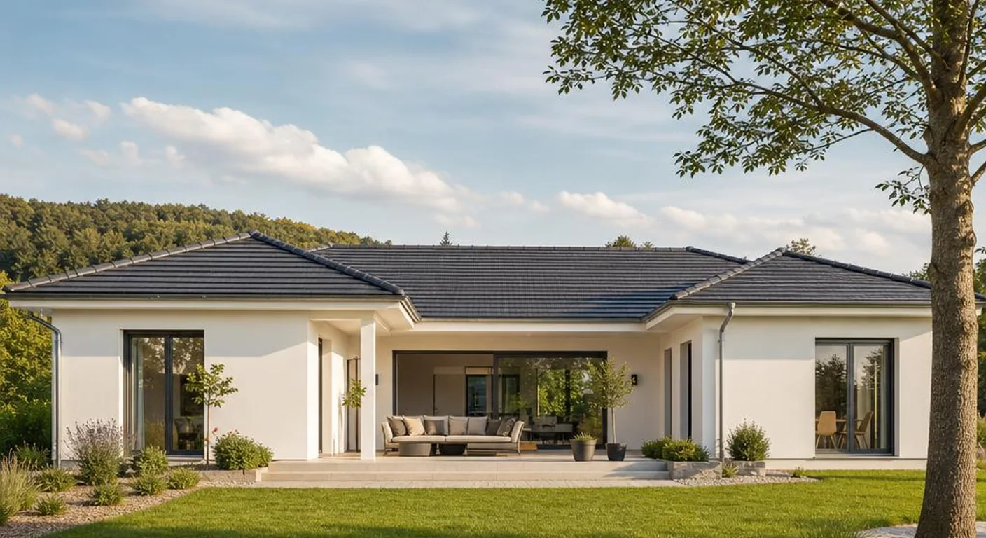 Hochwertiges Themenbild zu Bungalow mit 150 qm: Grundriss & Aufteilung